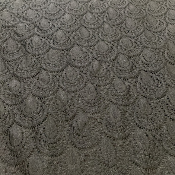 Black Lace Overlay Midi Dress - Picture 2 of 13